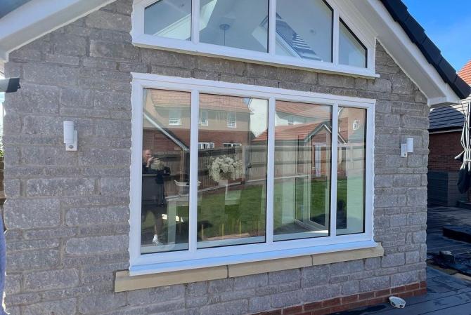Finishing touches to a house extension in Sebastopol