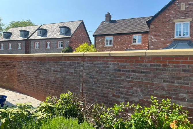 Cosmetic repairs to stone copings and expansion joints